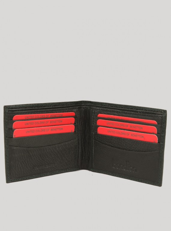 Black Cherry Leather Wallet Boer and Fitch - 2