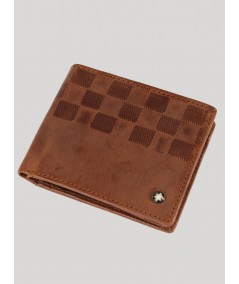 Brown Squared Box Designer Wallet Boer and Fitch - 1