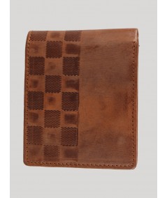 Brown Squared Box Designer Wallet Boer and Fitch - 3