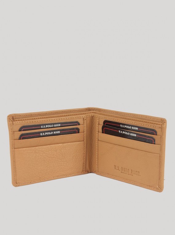 Light Beige Leather Wallet Boer and Fitch - 3