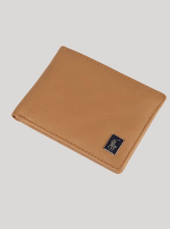 Light Beige Leather Wallet Boer and Fitch - 6