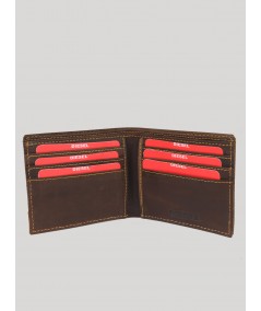 Dark Brown Leather Wallet Boer and Fitch - 2