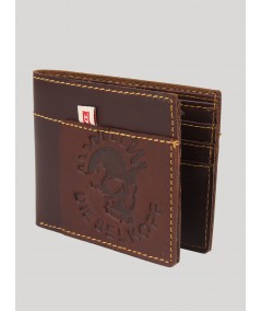 Brown Designer Stitch Wallet