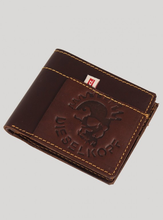 Brown Designer Stitch Wallet Boer and Fitch - 4