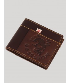 Brown Designer Stitch Wallet Boer and Fitch - 4