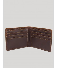 Brown Designer Stitch Wallet Boer and Fitch - 5