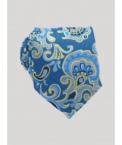 Gold Floral Jacuard Tie