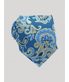 Men’s Premium Blue Patterned Tie – Elegant Statement by Boer & Fitch