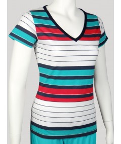 Multi Colour Eng Stripped Top Boer and Fitch - 3