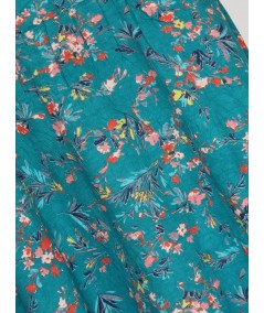 Sky Blue Floral Print Skirt Boer and Fitch - 2