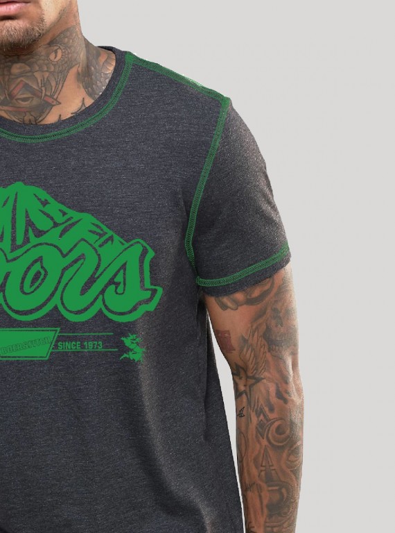 Green Coors Printed T-Shirt Boer and Fitch - 4