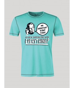 Light Blue Graphic Print T-Shirt for Men – Casual Wear by Boer and Fitch