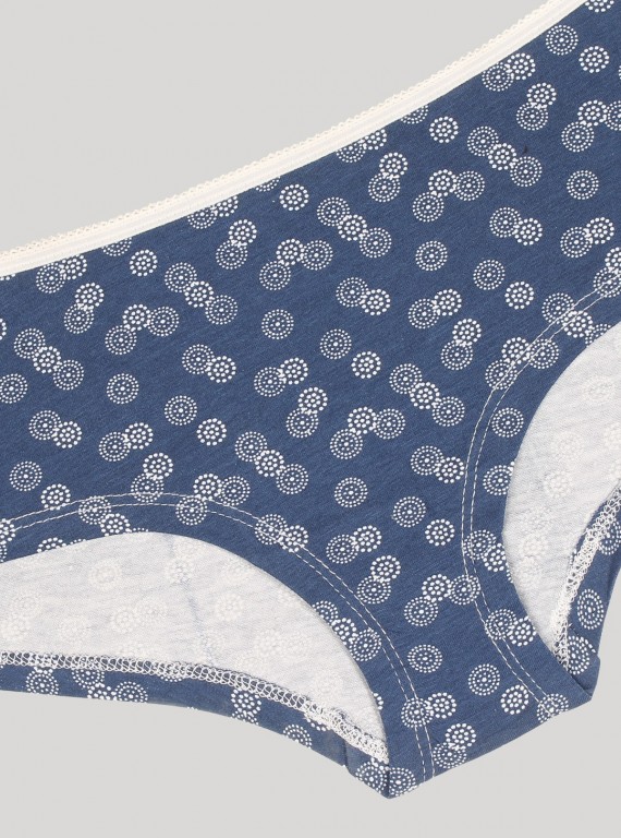 Blue Printed Panty Boer and Fitch - 3