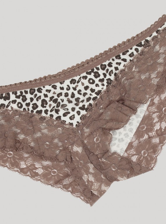 Brown Lace Panty Boer and Fitch - 2