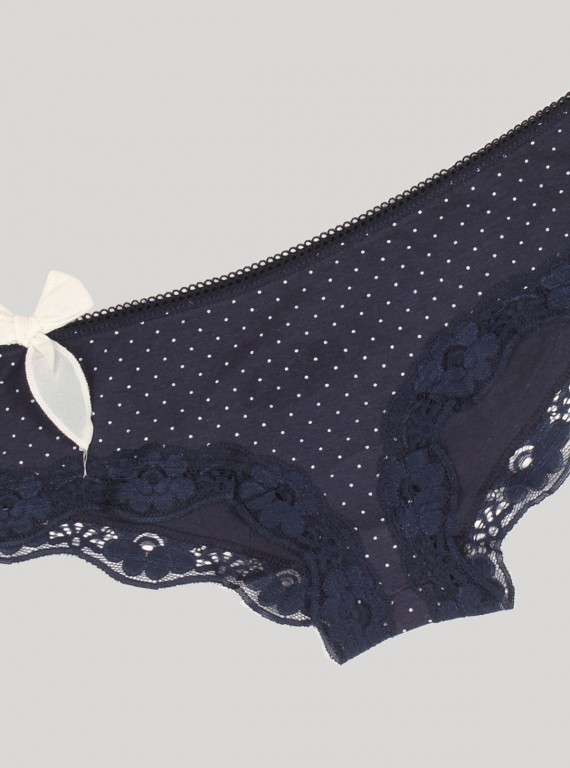 Navy Laced Panty Boer and Fitch - 1