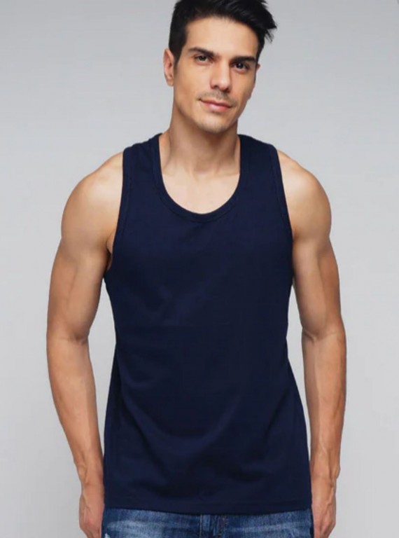 Navy Sleeveless For Men