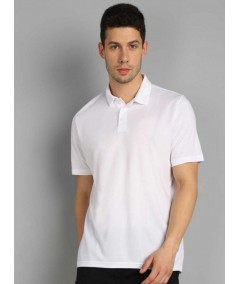 White Pique Polo TShirt