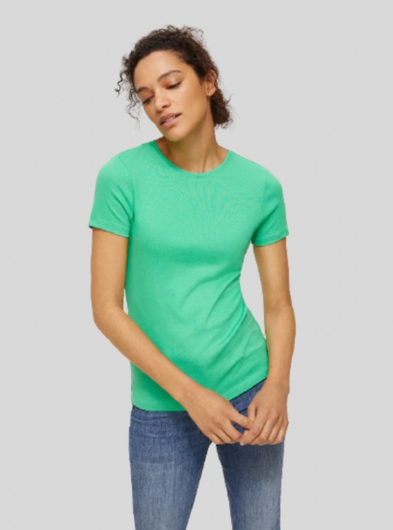 Green Ribbed TShirt