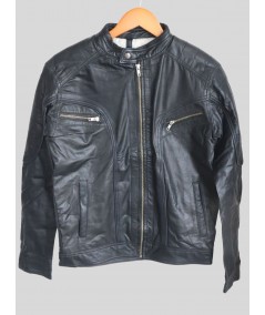 Black Leather Jacket for Men – Classic Biker & Casual Style by Boer and Fitch