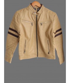 Light Brown Leather Jacket for Men – Classic Casual by Boer and Fitch