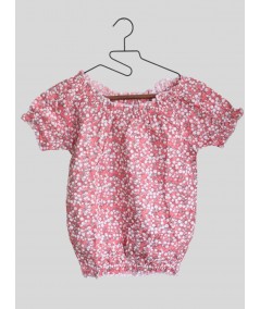 Women’s All-Over Printed Top with Frilled Neck – Chic & Feminine | Boer & Fitch