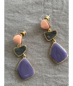 Purple Drop Earring