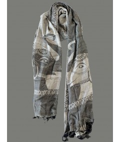 Unisex Elephant Textured Stole – Ethnic Elegance for All Seasons
