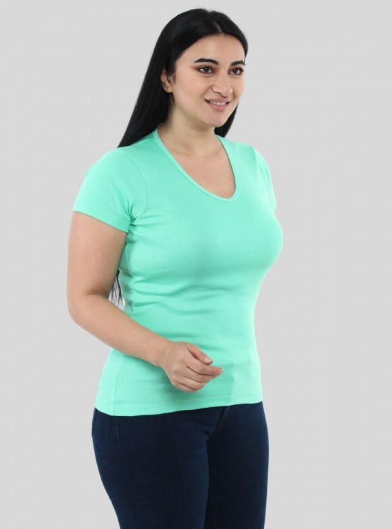 Green V Neck TShirt