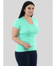 Green V Neck TShirt