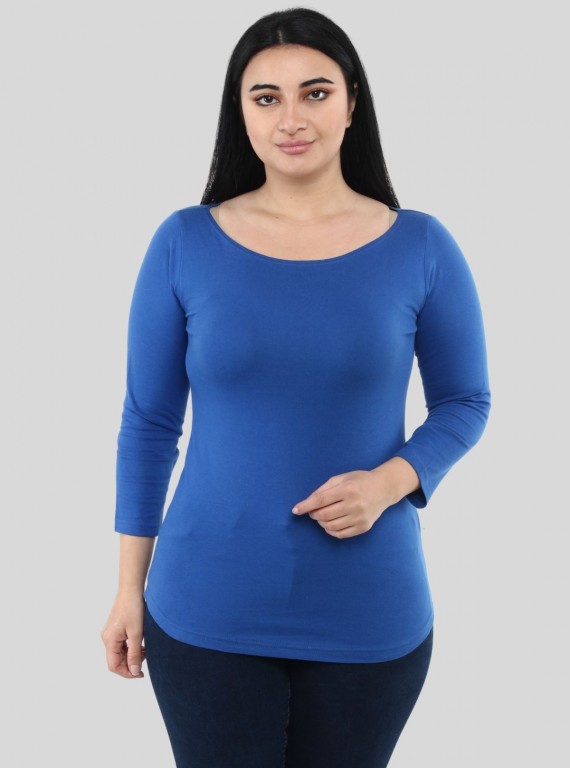 Royal Blue Long Sleeve Top