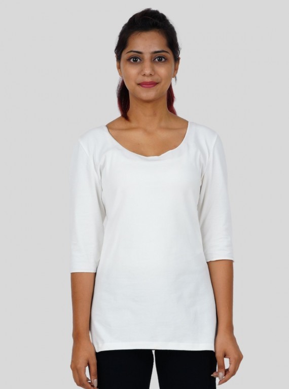 Women's White Fancy Sleeve...