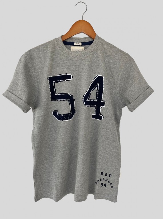 Men’s Grey Flock Print T-Shirt | Stylish Casual Cotton Tee by Boer and Fitch