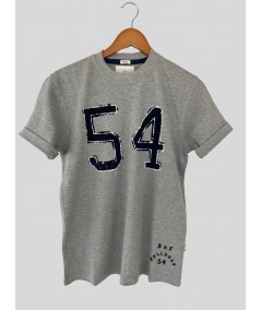 Men’s Grey Flock Print T-Shirt | Stylish Casual Cotton Tee by Boer and Fitch