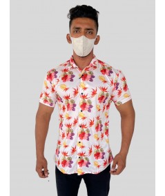 Men's Multicolour Floral Printed Poly Shirt – Vibrant & Breezy by Boer and Fitch