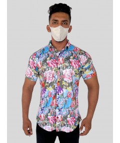 Men's Creepy AOP Printed Poly Shirt – Bold & Edgy Statement Wear by Boer and Fitch