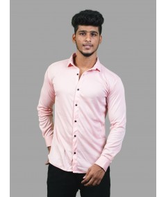 Men's Light Pink Long Sleeve Poly Shirt – Soft Elegance by Boer and Fitch