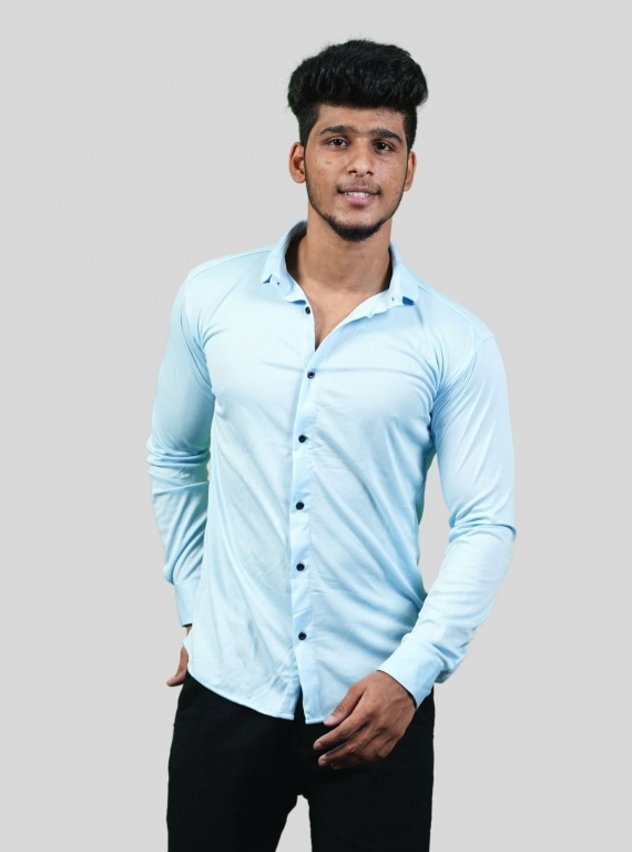 Light Blue Plain Shirt