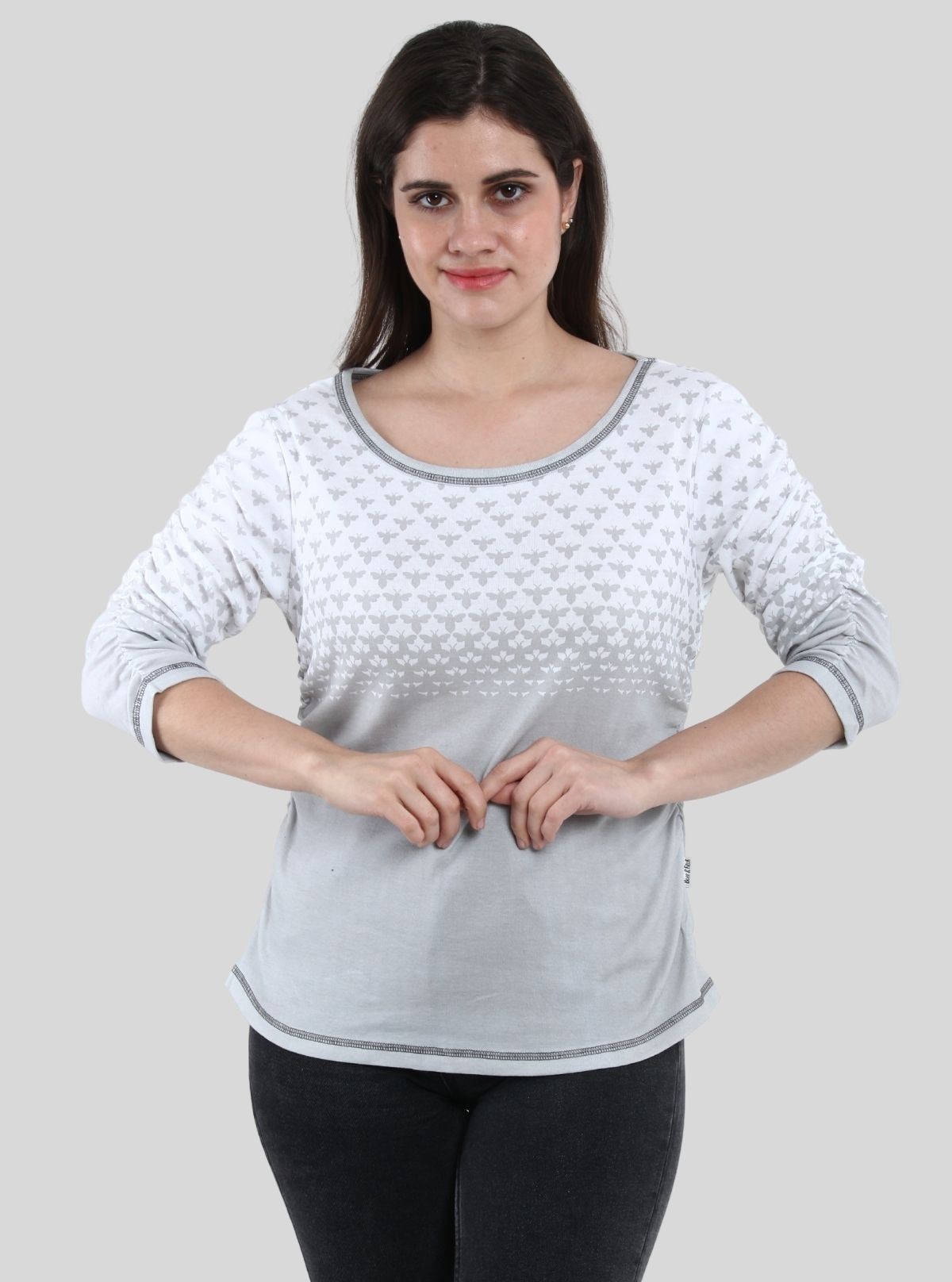 Butterfly Fleeted Sleeve Tshirt