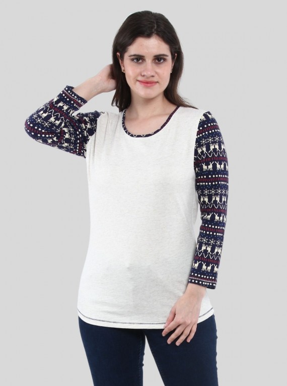 Millange Contrast Sleeve TShirt