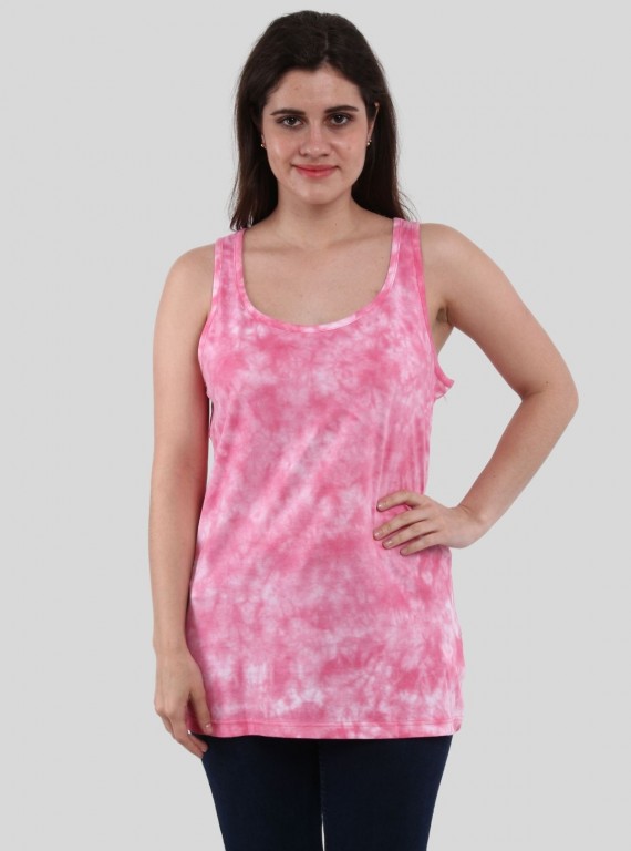 Women’s Sleeveless Pink Tie and Dye Top – Boer and Fitch