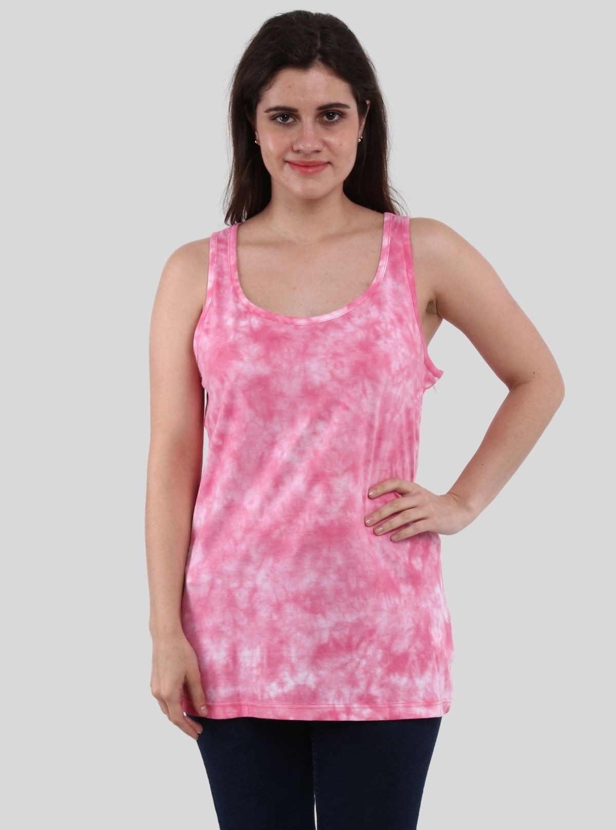 Women’s Sleeveless Pink Tie and Dye Top – Boer and Fitch