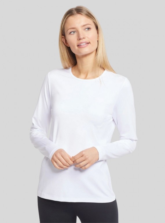 Womens Long Sleeve White TShirt