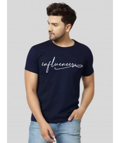 Navy Influencer print Tshirt