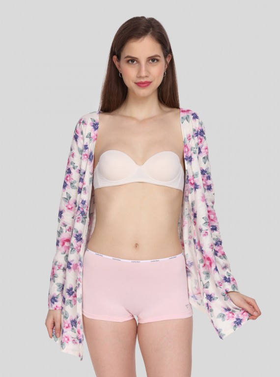 Women’s Pink Solid Hipster Brief in Cotton Elastane Jersey – Soft, Stretchy & Stylish