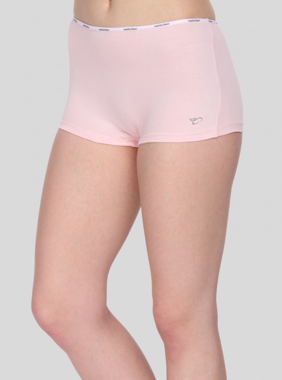 Women’s Pink Solid Hipster Brief in Cotton Elastane Jersey – Soft, Stretchy & Stylish