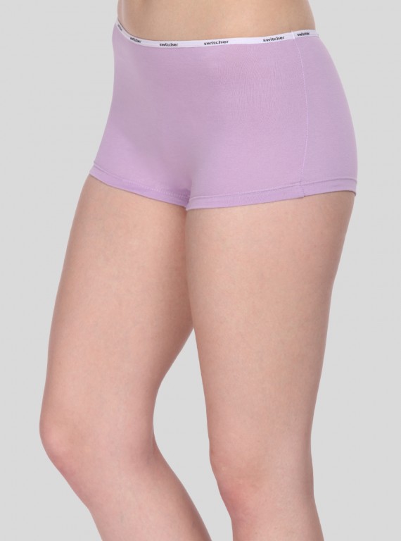 Women’s Lavender Solid Hipster Brief in Cotton Elastane Jersey – Soft, Stretchable & Stylish