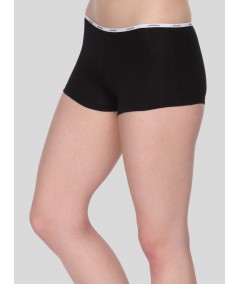 Women’s Black Solid Hipster Brief in Cotton Elastane Jersey – Everyday Comfort & Style