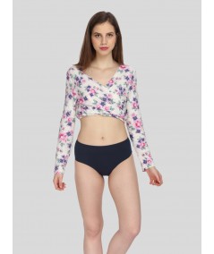 Women’s Navy Brief in Cotton Elastane Jersey – Stretchable Daily Comfort