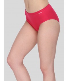 Women’s Red Cotton Elastane Brief – Ultra-Soft Stretch Comfort Fit