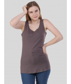 Brown Sleeveless TShirt
